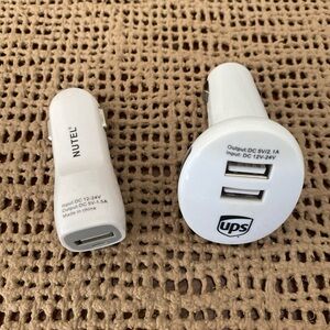 (2) SET DUAL USB CAR CHARGERS